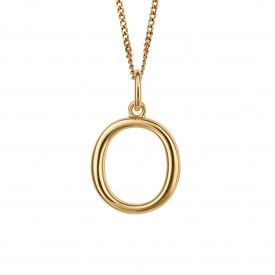Gold Plated Initial letter O