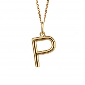 Gold Plated Initial letter P