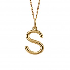 Gold Plated Initial letter S
