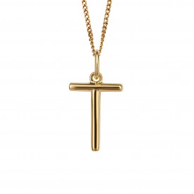 Gold Plated Initial letter T