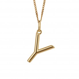 Gold Plated Initial letter Y