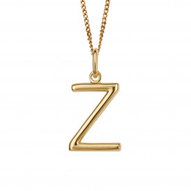 Gold Plated Initial letter Z