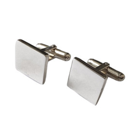 Silver cufflinks