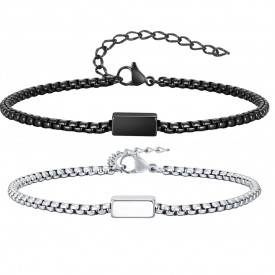 Stainless Steel Engravable ID Bracelet