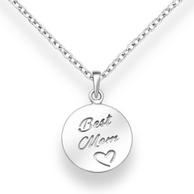 Sterling Silver Heart Best Mom