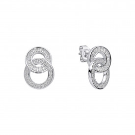Sterling Silver Earings Diamonfire