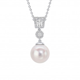 Sterling Silver Pendant with chain Diamonfire