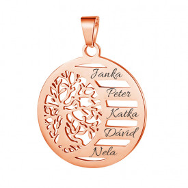 Tree of Life ROSE Gold Pendant 